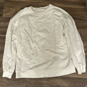 White Lululemon crewneck
